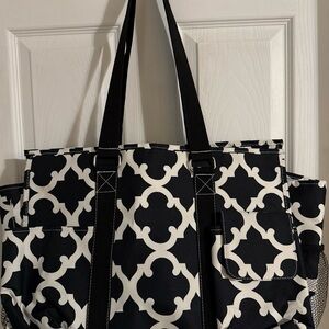 Stylish Black and White Tote Bag